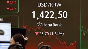 트럼프 “약달러 좋다”… 환율 1422.5원, 석달새 최저