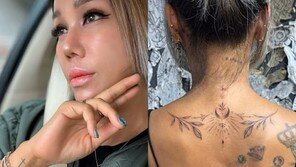 강원래 아내 김송, 온몸 문신 공개…“아들 글씨도 있어요”