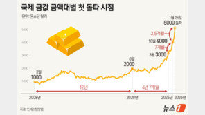 12년→4년→7개월→3.5개월…점점 빨라지는 ‘금값 상승 시계’