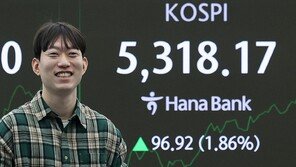 코스피 장중 한때 5300선 돌파…역대 첫 ‘90만닉스’ 달성