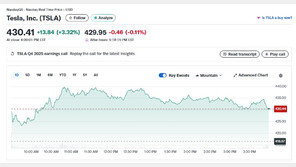 스페이스X-xAI 합병 고려 소식에 테슬라 3.32% 급등