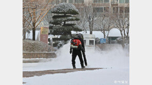 눈 안 아프게… 바람으로 만드는 길