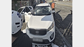 화물차 부주의로 달리던 SUV ‘날벼락’…“조수석 아내 사망”