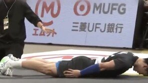 “마찰로 머리 탈까 걱정”…日배구선수 ‘납작 사과’ 화제