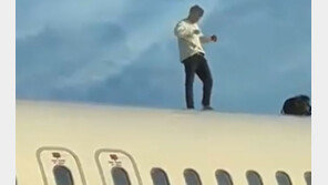 여객기 위로 올라가 춤추고 난동 부린 20대…항공편 2시간 지연