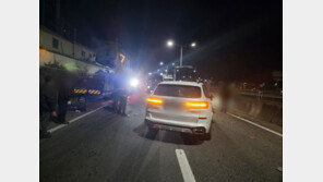 크루즈모드 너무 믿었나…새벽길 달리던 SUV, 1톤 사인카에 ‘쾅’