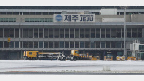 ‘폭설’ 제주공항 활주로 오전 8시까지 일시 폐쇄…31편 결항