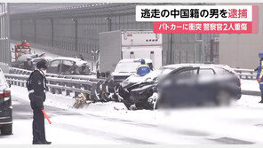 스포츠카로 순찰차에 돌진…경찰 2명 중상 입히고 도주한 중국男