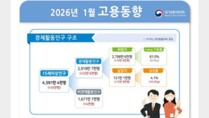1월 취업자수 10만8000명↑…13개월來 최소폭 증가