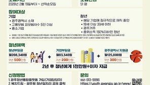 광주 청년 500만원 모으면 기업·시가 500만원 더…참여자 모집