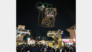 밤하늘 수놓은 500대 드론쇼