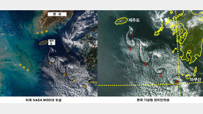 한라산이 만들어낸 신비…달팽이구름 위성이 관측