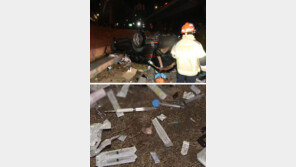 반포대교서 추락한 포르쉐, 車엔 프로포폴 빈병-주사기