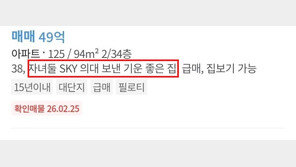 “자녀 둘 의대 보낸 집”…프리미엄 붙은 대치동 아파트 매물 올라왔다