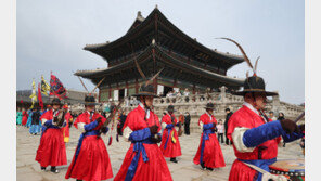 경복궁서 조선시대 순찰 모습 재현