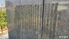 [침몰선 떠오르다]583명 사망 곤론마루 추모비엔 이끼만…