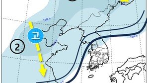 [날씨]12~13일 동쪽에 비·강원 많은 눈…주말 해안가 ‘강풍’