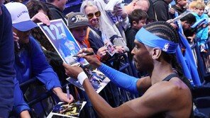 길저스 알렉산더, NBA 최초 127경기 연속 20득점…OKC는 7연승