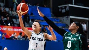 女농구, 세계 8위 나이지리아에 17점차 대승…월드컵 최종예선 첫승
