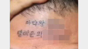 500만원 받고 이마에 ‘마약왕’ 문신한 유튜버 구속