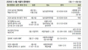 2026년 3·4월 서울의 문화행사
