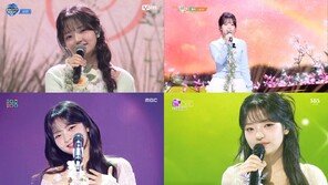 송지우, ‘봄비’ 데뷔 음방 활동 마무리…봄의 요정 같은 비주얼 ‘눈길’