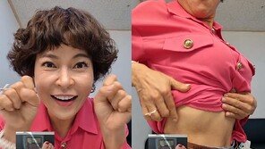 “갈비뼈가 보인다”… 52kg 조혜련, ‘24인치 허리’ 공개