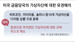 美금융당국 “코인은 증권 아닌 상품”… 10년 논쟁 마침표
