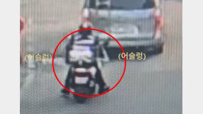 차 뒤에 바짝 붙어 어슬렁…악질 오토바이 검거