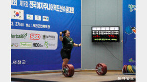 ‘역도요정’ 박혜정 172㎏ ‘번쩍’…여자 86㎏ 이상급 용상 한국신기록
