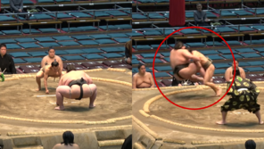 62㎏ 직장인 출신이 163㎏ 거인 제압…日스모판 ‘다윗과 골리앗’
