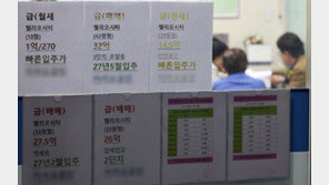 서울 아파트값, 강남 내리고 외곽지역 오르고