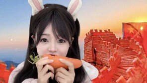 “전생에 토끼였나”…中여성, 이빨로 당근 깎아 만리장성 모형 제작
