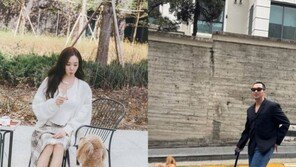 ‘2월 혼인신고’ 변요한·티파니 영, 부부 동반 반려견 산책?