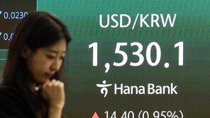 환율 17년만에 1530원 넘겨…코스피 4%대 급락 5000선으로