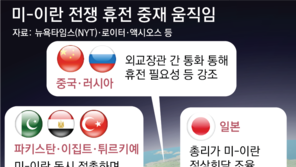 “美-이란에 ‘일단 휴전뒤 협상’안 전달”… 호르무즈 개방이 쟁점