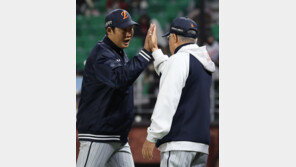 ‘SSG 5연승 저지’ 한화 김경문 감독 “추운 날씨에도 선수들이 집중력 발휘”