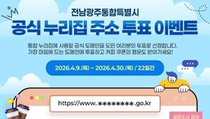 “전남·광주 통합특별시 누리집 주소 뭐가 좋을까”