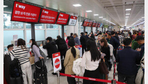 제주 어제 초속 30m 비바람… 항공기 246편 결항