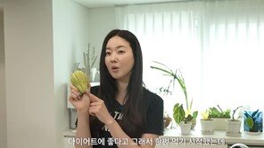 김사랑 “사과·참외·오이 섞인 맛”…이색 다이어트 식품 공개