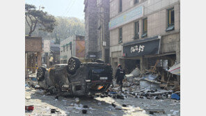 청주 가스폭발 사고…“가게 앞 주차 차량 큰 피해 막았다”