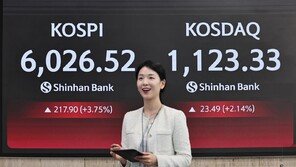 코스피 장중 6000 돌파 …30거래일 만에 처음