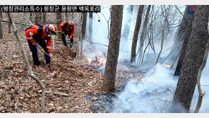 평창 대관령서 산불…헬기 6대 투입해 1시간 20분만에 진화