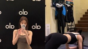 권은비, 탄탄 복근 비결 공개…필라테스 효과 좋네