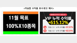 “수익 안나면 100% 환불” 거짓광고 유사투자자문 ‘조심’