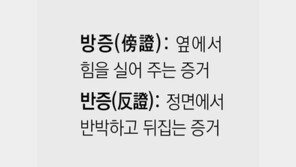 [신문과 놀자!/미션 나의 문해력]방증(傍證), 반증(反證)