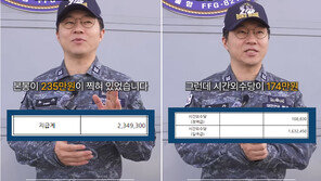 해군 “함정 막내 하사 월 400만원 실수령” 급여 명세서 공개