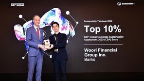 우리금융그룹, S&amp;P 지속가능성 평가 글로벌 10% 편입… “경쟁력 지속강화”