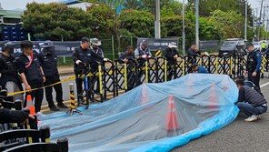 ‘CU 화물연대 사망’ 운전자에 살인혐의 구속영장