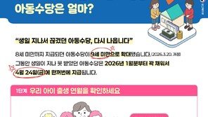 내일부터 아동수당 확대 지급…2017년 1월 출생 최대 48만원 수급
